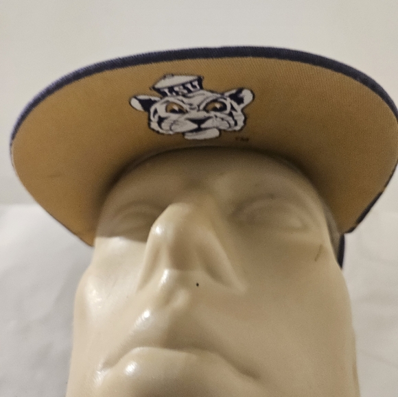 NOS lsu Louisiana state university BIG LOGO SNAPBACK HAT VINTAGE GLOBAL CAP NCAA - Picture 3 of 6